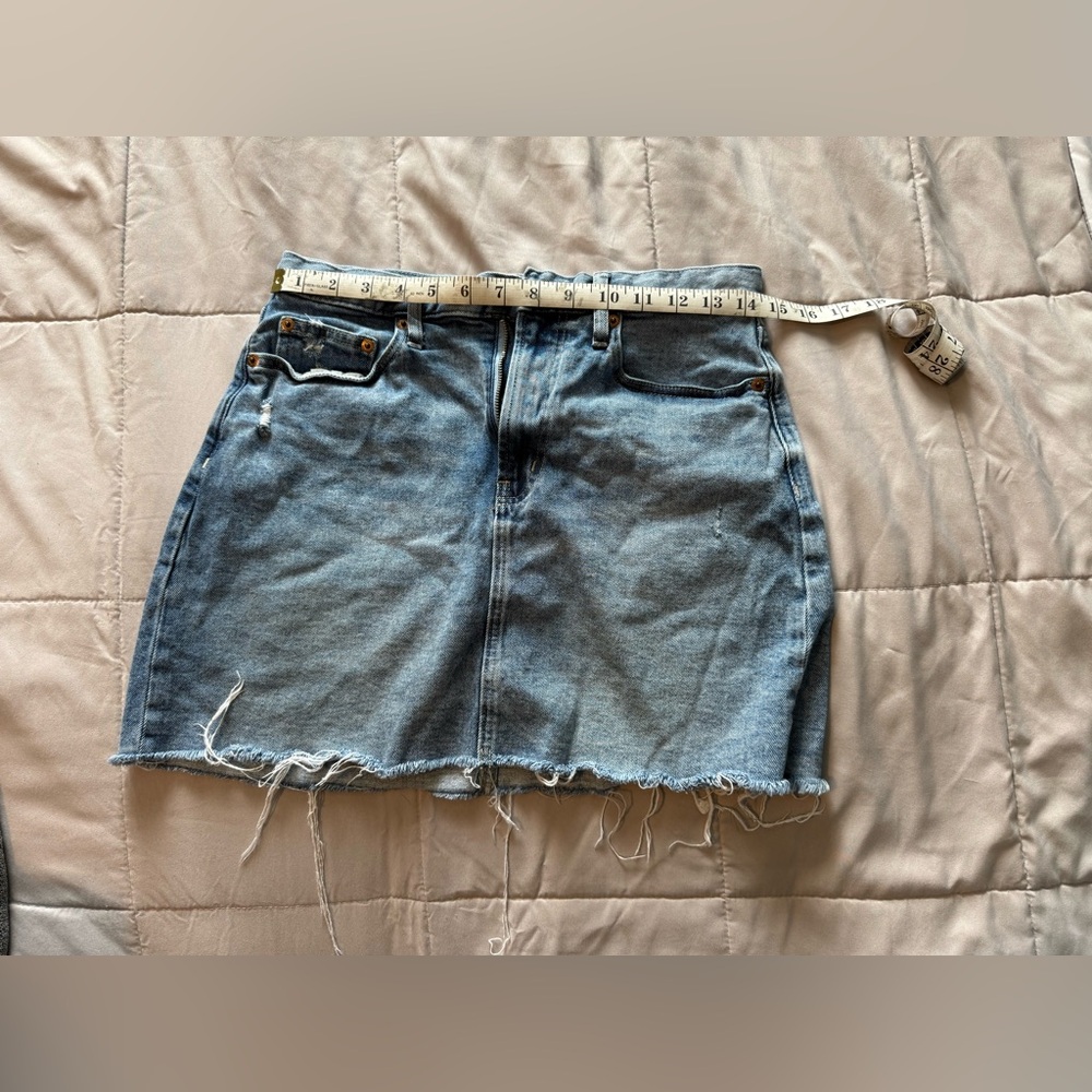 GAP Blue Stretch Denim A-Line Skirt